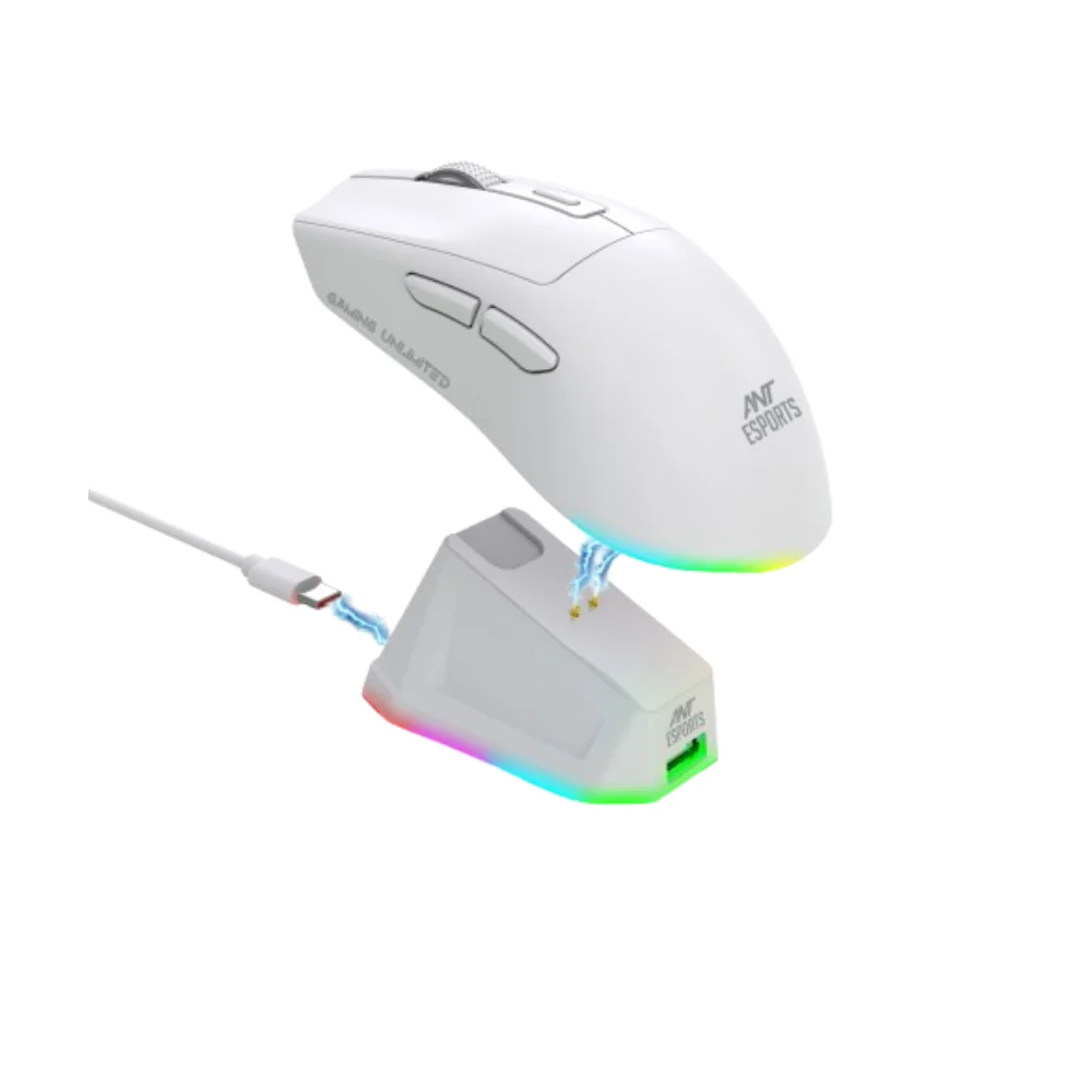 Ant Esports RGB Rechargeable Wireless Gaming Mouse with Charging Dock (GM810 PRO) view 2